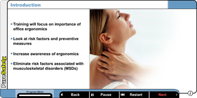 Office Ergonomics for California (US) OSHA Safety Training Courses